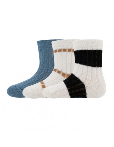 Socks 3 Pack Rib Fliegerblau - Ewers