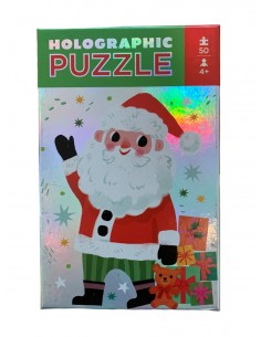 Holographic Puzzle Santa -...