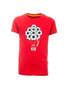 Russell Tshirt Hot Air Red - Stones and Bones