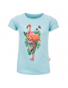 Camille Tshirt Summer Flamingo Sky - Stones and Bones