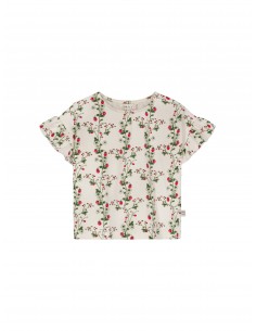Wild Strawberry Frill Shirt White Alyssum - Mainio