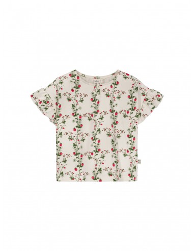 Wild Strawberry Frill Shirt White Alyssum - Mainio