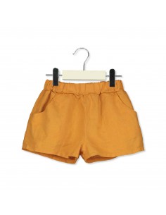 Linen Wide Shorts Sunshine - Lotiekids