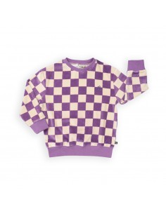 Checkers Sweater Velvet - CarlijnQ