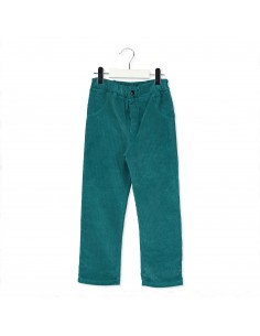 Straight 5 Pockets Pants Forest Green - Lötiekids