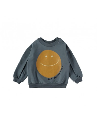 Sweater Say Cheese Storm Blue - Babyclic
