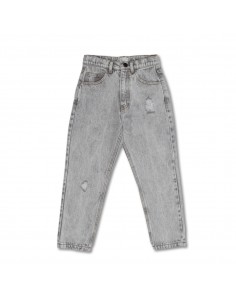 Baggy Fit Jeans Lgt Grey - Petit Blush