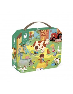 Puzzle A Day at the Farm 24 pcs - Janod