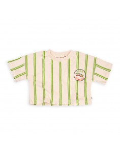 Stripes Green Cropped Shirt - CarlijnQ