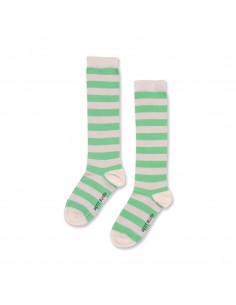 Knee Socks Stripes Green - Petit Blush