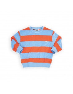 Stripes Red/Blue Sweater Terry - CarlijnQ