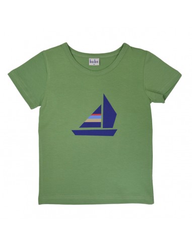 Boat Tshirt Green - Baba Kidswear