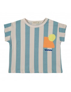 Tshirt Stripes Blue - Babyclic