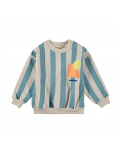 Sweatshirt Stripes Blue - Babyclic
