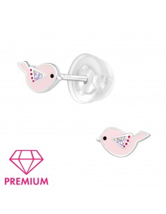 Oorstekers Premium Bird Pink - K'Bouter