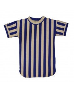 Hazel Dress Blue Stripes - Baba Kidswear