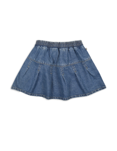 Fiene Skirt Dark Blue Green Wash - Ammehoela