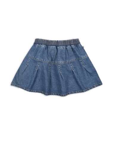 Fiene Skirt Dark Blue Green Wash - Ammehoela