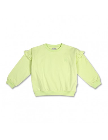 Ruffle Sweater Shadow Lime - Petit Blush