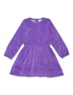 Swing Dress Velour Paisley Purple - Petit Blush