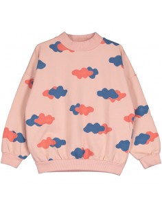 Sweatshirt Little Clouds Rose - Lötiekids