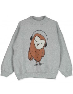 Sweatshirt Owl Grey Mel - Lötiekids