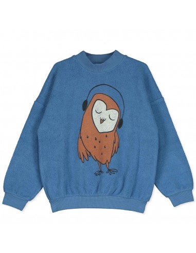 Teddy Sweatshirt Owl Blue - Lötiekids