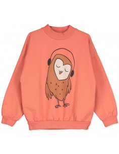 Sweatshirt Owl Red - Lötiekids