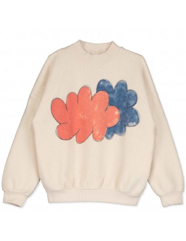 Teddy Sweatshirt Clouds Cream - Lötiekids