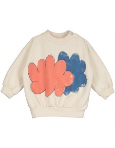 Baby Sweatshirt Clouds Cream - Lötiekids