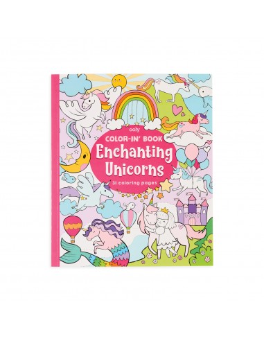 Color-in' Book Enchanting Unicorns - OOLY