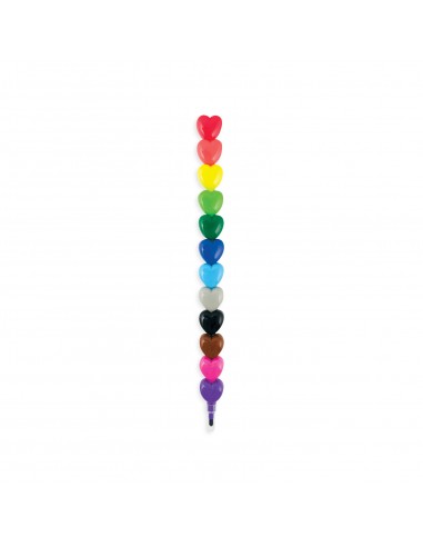 Heart to Heart Stacking Crayons - OOLY