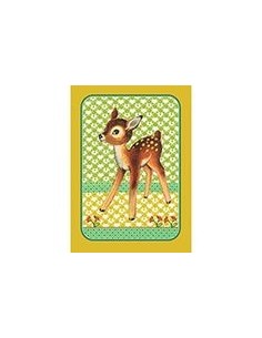 Postcard Bambi Vintage Green
