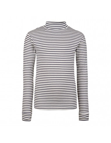 Longsleeve Coll Striped India Ink - Blue Rebel