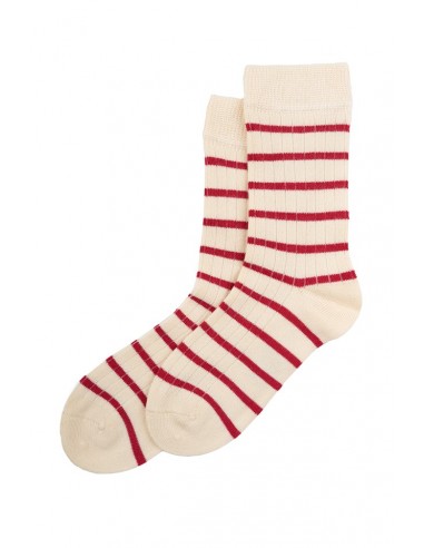 Bamboo Stripe Socks Chili Pepper - Minipop