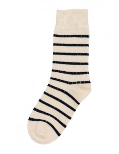 Bamboo Stripe Socks Navy - Minipop