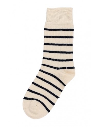 Bamboo Stripe Socks Navy - Minipop