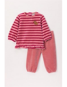 Pyjama Labradoodle Velours Stripe - Woody