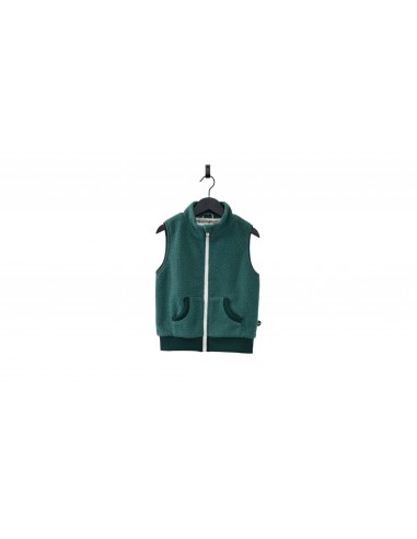 Teddy Fleece Bodywarmer Dark Green - Ducksday