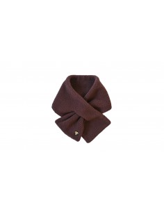 Sherpa Fleece Scarf Dark Brown - Ducksday