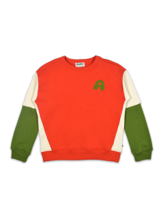 Rocky Sweater Color Block Red Alert - Ammehoela