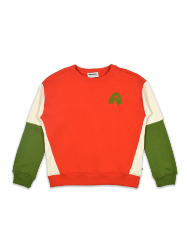 Rocky Sweater Color Block Red Alert - Ammehoela