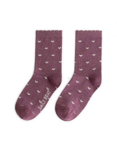 Metallic Heart Socks - Daily Brat