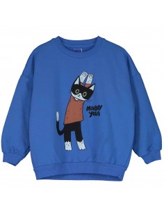 Sweater Yogui Cat Ink Blue...