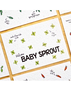 Wenskaart Lemon Balm Baby Sprout - Bloom