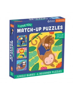 Puzzel Match-Up Jungle Babies - Mudpuppy